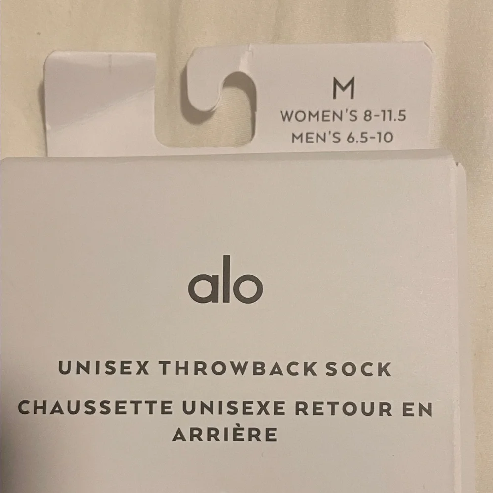 ALO Yoga Black and White Athletic Socks